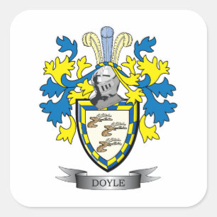 Doyle-Wappen Quadratischer Aufkleber