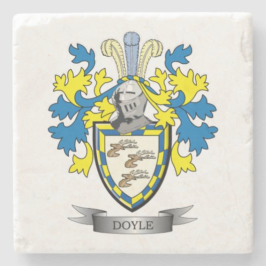 Doyle-Wappen Steinuntersetzer (Vorderseite)