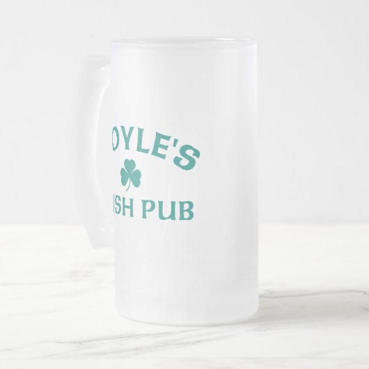 Doyle's Irish Pub Mattglas Bierglas (Vorderseite Links)