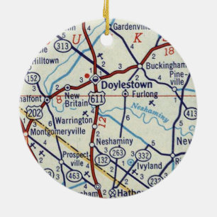 Doylestown PA Keramik Ornament