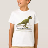 DoYouThinkHeSaurus - Boys Dinosaurier T-Shirt (Vorderseite)