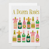 Dozen Rosés Pink Champagne Flaschen Pop Fizz Clink (Vorne/Hinten)