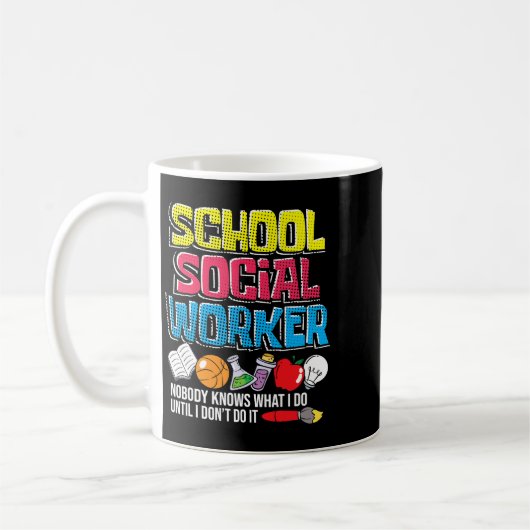 Dozent an der Job School Sozialarbeiter Lehrerin C Kaffeetasse (Links)