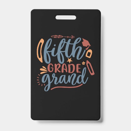 Dozent Art Fifth Grade Grand Ausweis (Vorderseite)