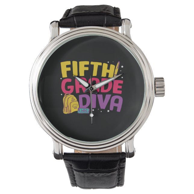 Dozent Fünfte Stufe Diva Armbanduhr (Vorderseite)