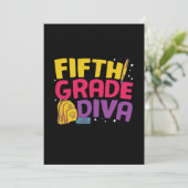 Dozent Fünfte Stufe Diva Einladung (Stehend Vorderseite)