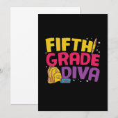 Dozent Fünfte Stufe Diva Einladung (Vorne/Hinten)