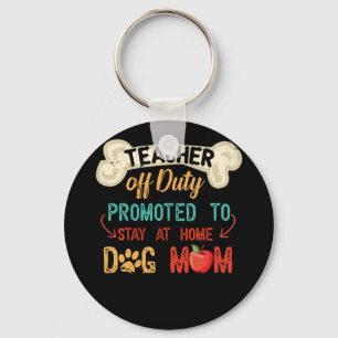 Dozent für Arbeit, der an der Zuhause-Hunde-Mama B Schlüsselanhänger