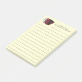 Dozent für Musik Post-it Klebezettel (angewinkelt)