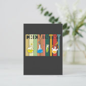 Dozent für Vintage Chemie Postkarte (Stehend Vorderseite)