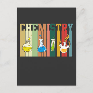 Dozent für Vintage Chemie Postkarte