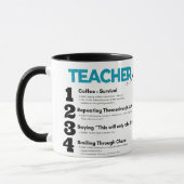 Dozent in Blauer Qualität mit Tinpen schreiben Tas Tasse (Links)