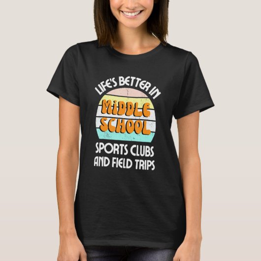 Dozent Mittelschule T-Shirt (Vorderseite)