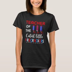 Dozentin des St. Little Firecracker Lehrers 4th O T-Shirt