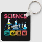 Dozentin für Chemie-Physik Schlüsselanhänger (Rückseite)