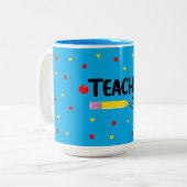 Dozentin für lebenslanges Niedliches Geschenk für Zweifarbige Tasse (Vorderseite Links)