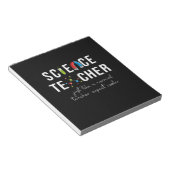 Dozentin für Naturwissenschaftslehrer Notizblock (angewinkelt)