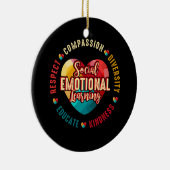 Dozentin für soziales emotionales Lernen Keramik Ornament (Rechts)