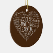 Dozentin für soziales emotionales Lernen Keramik Ornament (Rechts)