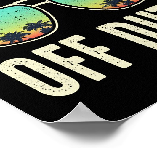 Dozentin für tropischen letzten Schultag Poster (Ecke)