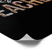 Dozentin Leopard für Frauen F Poster (Ecke)