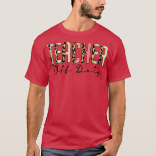 Dozentin Leopard letzten Schulsommertag T-Shirt