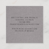 Dozentin Lotus Pose Mandala Quadratische Visitenkarte (Rückseite)