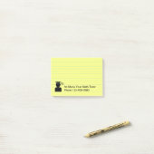 Dozentin Mathe Tutor Thema Post-it Klebezettel (Auf Schreibtisch)