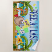 Dozentin / Student / Grad / Ruhestand Strandtuch (Vorderseite)