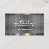 Dozer Arm | Hartmetallschneidkarte aus plattiertem Visitenkarte (Rückseite)