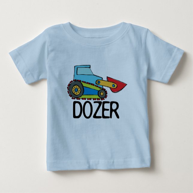 Dozer Bulldozer Transportation Baby T-shirt (Vorderseite)
