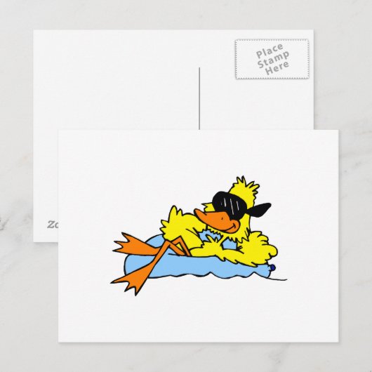 Dozer Duck Postkarte (Vorne/Hinten)