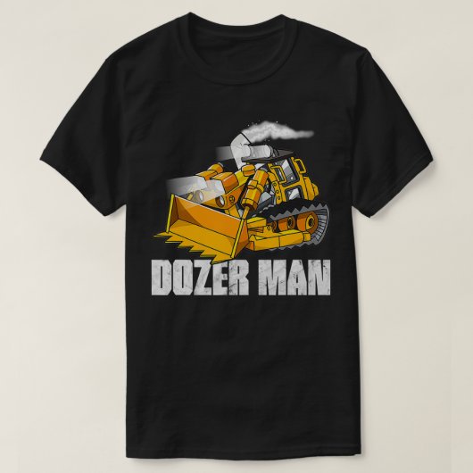 Dozer Man Bulldozer-Bediener T-Shirt (Design vorne)