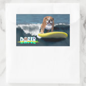 Dozer Surfs Rechteckiger Aufkleber (Tasche)