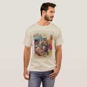 Dozing Cat and Baby Cat, Louis Wain T-Shirt (Vorne ganz)