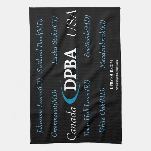 DPBA 2020 Tour Stops Handtuch (Vertikal)