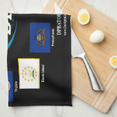 DPBA Tour Flags Geschirrtuch (Viertel Falte)