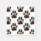 Dpg Paw druckt Konfetti und Party Streamer Muster Serviette (Vorderseite)