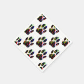 Dpg Paw druckt Konfetti und Party Streamer Muster Serviette (Ecke)