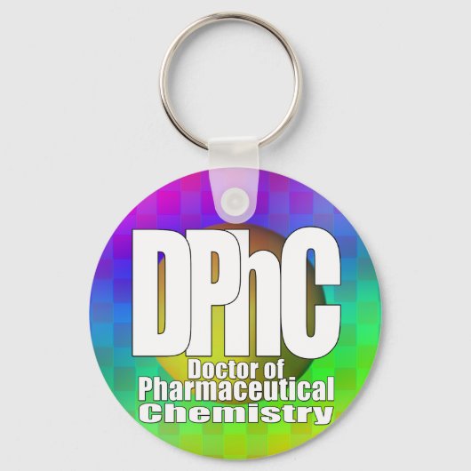 DPhC LOGO Doktor der Pharmachemie Schlüsselanhänger (Vorderseite)