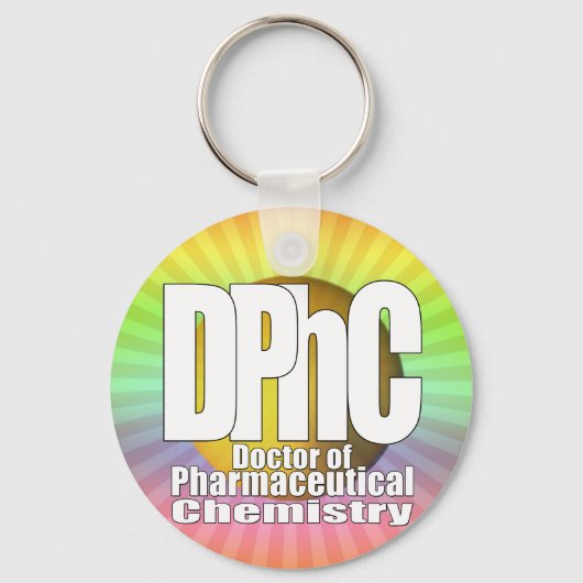DPhC LOGO Doktor der Pharmachemie Schlüsselanhänger (Vorderseite)