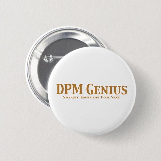 DPM Genie-Geschenke Button (Vorne & Hinten)