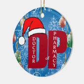 DPM SANKT WEIHNACHTSverzierungs-DOKTOR PHARMACY Keramikornament (Links)