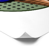 DPRK Eiscreme-Flagge Nordkorea Poster (Ecke)