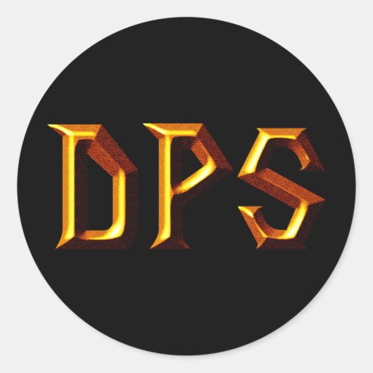 DPS RUNDER AUFKLEBER (Vorderseite)