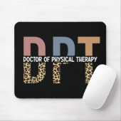 DPT Arzt für Physikalische Therapie Geparden Typog Mousepad (Mit Mouse)