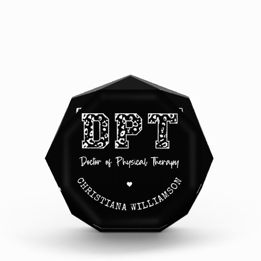 DPT Arzt für Physikalische Therapie Geschenk Fotoblock (Vorderseite)