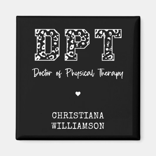 DPT Arzt für Physikalische Therapie Geschenk Magnet (Vorne)