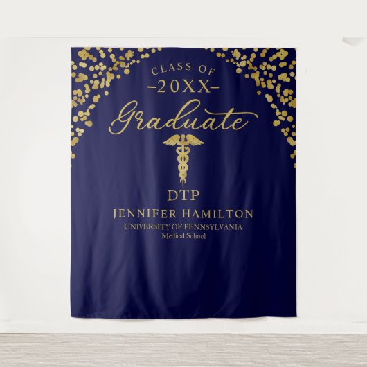 DPT Arzt für Physikalische Therapie Grad Hintergru Wandteppich (Vorderseite)