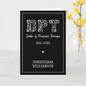 DPT Arzt für Physikalische Therapie Karte (Gelbe Blume)